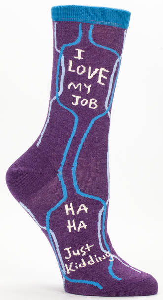 Blue Q Socks - I Love My Job