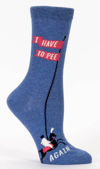 Blue Q Socks - I Have to Pee . . . Again