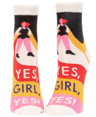 Blue Q Ankle Socks -  Yes, Girl, Yes