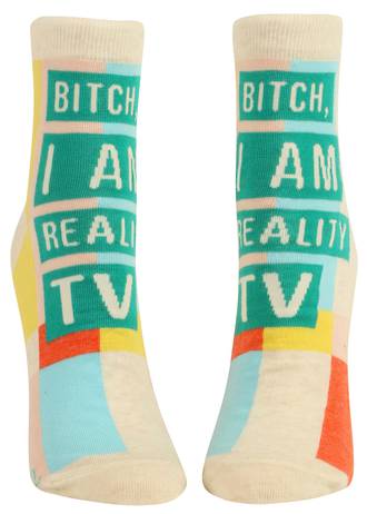 Blue Q Ankle Socks - I Am Reality TV