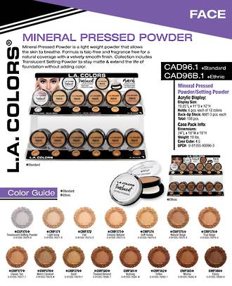 LA Colors - Pressed Powder/Setting Powder Display - 108pcs