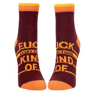 Blue Q Ankle Socks - Fuck Everything