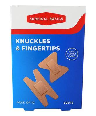 Surgical Basics Knuckle & Fingertip Strips 12pk Disp - 6pcs