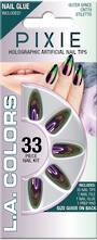 LA Colors 33pc Pixie Holographic Stiletto Nail Tip Kit - Outer Space