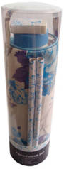Pencil Case Set - Blue Floral