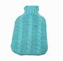 Cable Knit Hot Water Bottle Cover - Teal