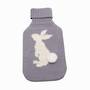 Jacquard Knit Hot Water Bottle Cover - Rabbit