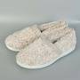 Womens Slippers Grey with Back Small (Size 7-8)