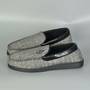 Mens Slippers Grey/Black Extra Large (Size 13-14)