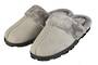 Women Slippers Charcoal with Fur Trim XSmall (Size 5-6)