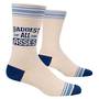 Blue Q Men's Socks - Baddest of Asses