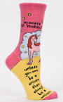 Blue Q Socks - Always Be A Unicorn