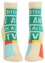 Blue Q Ankle Socks - I Am Reality TV