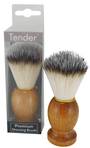 Tender Pure Bristle Wood Handle Shave Brush
