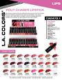 LA Colors Pout Chaser Lipstick Display - 288pcs