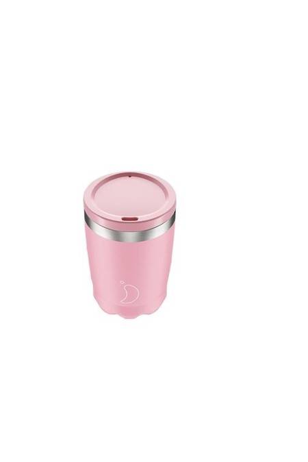 Insulated Coffee Cup Pastel Pink 340ml  - NEW