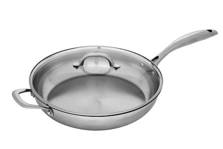 Saute Pan with Lid 28cm, 4ltr Premium Steel