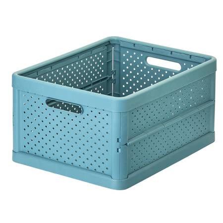 Foldable Crate 32ltr Stone Blue - NEW