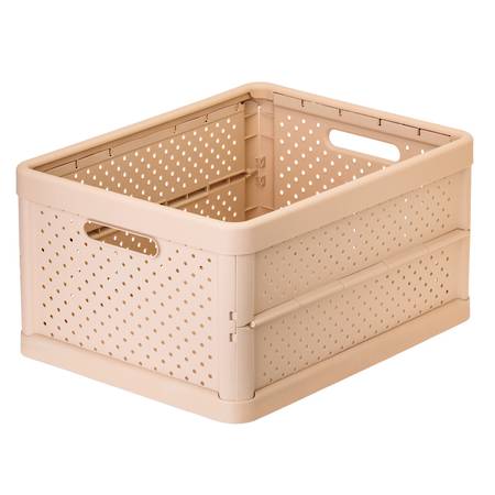 Foldable Crate 32ltr Peach Pink