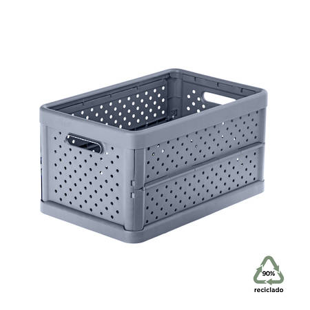 Foldable Crate 11.3ltr Charcoal