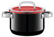 High Casserole with Lid 20cm 3.7ltr - Black
