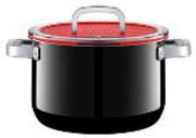 High Casserole with Lid 24cm 6.4ltr - Black