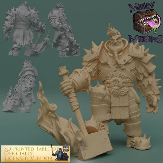 Ignus Ashborn Fire Giant - The Lost Adventures from 3D Printed Tabletop