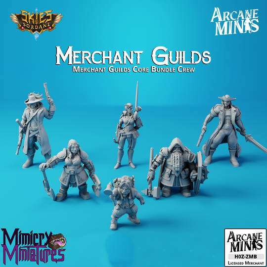 Merchant Guild - Arcane Minis Skies of Sordane
