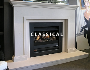 Classical fireplace