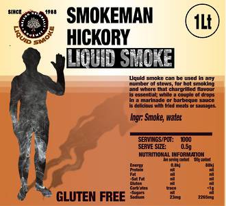 Hickory Liquid Smoke (1 litre)