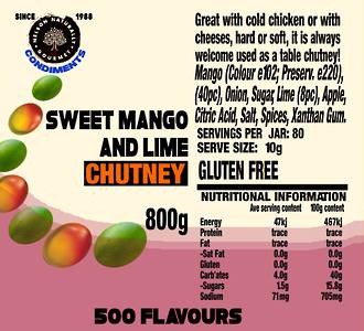 Sweet Mango & Lime Chutney