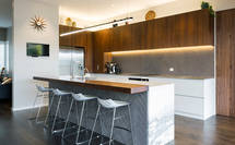 Takapuna Kitchen textures and tones so chic