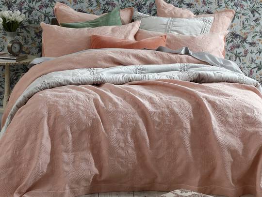 MM Linen - Aviana Bedspread Set - Rose