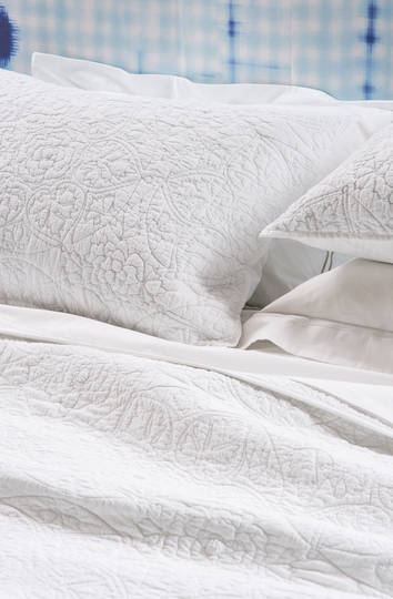 Bianca Lorenne - Amarento Pillowcase and Eurocase - White