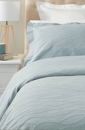 Baksana - Calm Waters Bedspread Set - Duck Egg