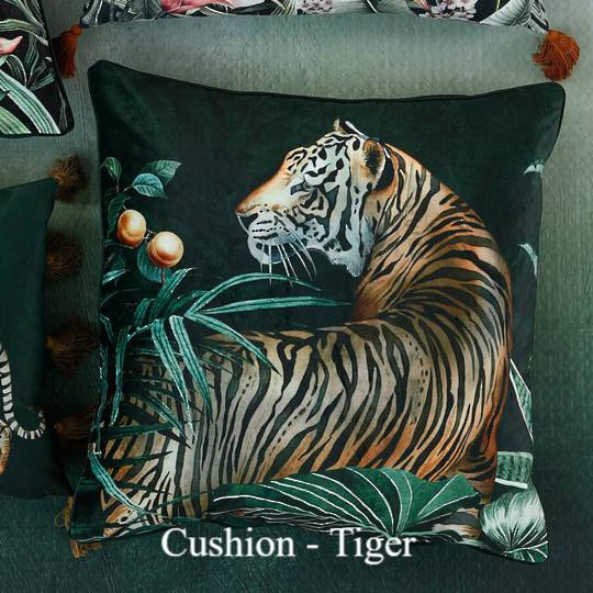 MM Linen - Avalana - Caspian Cushion - Tiger
