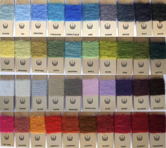New Zealand Made Windermere Mohair Throws - Colour Range for Knee Wraps & Throws