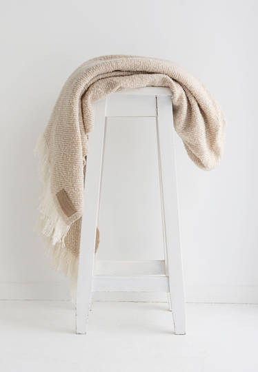 New Zealand Made Wool Twill Throw - Driftwood