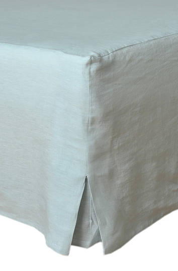 MM Linen - Laundered Linen - Bed Skirt/Valance - Duckegg