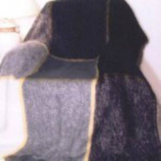 New Zealand Made Windermere Mohair Plaid Throw - Artic