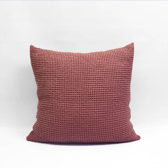 Baksana - New Bliss Stonewashed Throw/Blanket/ Eurocase - Rosewood
