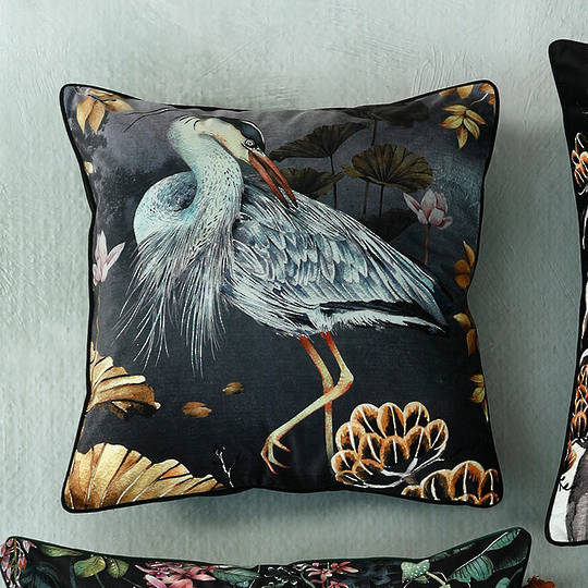 MM Linen - Avalana - Orient Midnight Cushion 50cm x 50cm