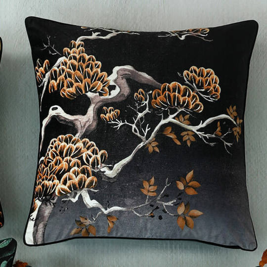 MM Linen - Avalana - Orient Midnight Cushion 60cm x 60cm
