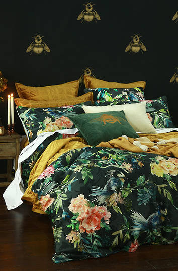 MM Linen - Meeka Gold Quilted Comforter Set / Eurocase Set