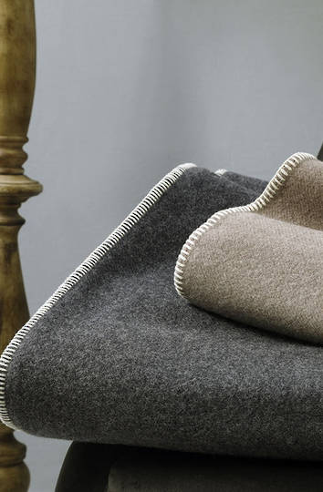 MM Linen - Wellshead NZ Wool Blanket - Charcoal