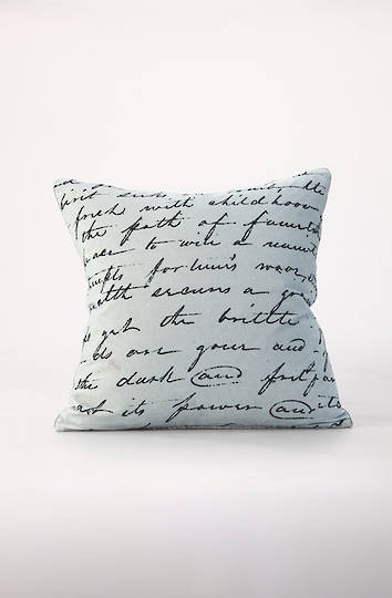 MM Linen - Love Poem Velvet Cushion