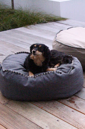 MM Linen - Kalo Charcoal Pet Bean Bed - Unfilled