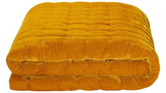 Seneca - Velvet Pin Comforter - Mustard