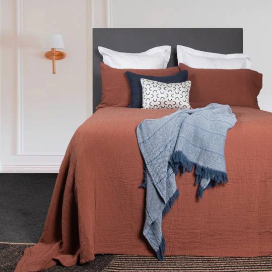 Seneca - Roma Bedspread, Comforter and Coverlet Sets - Brick