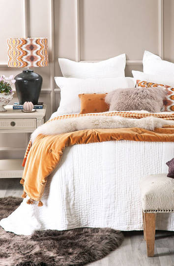 Bianca Lorenne - Ricamo Bedspread / Pillowcase - White